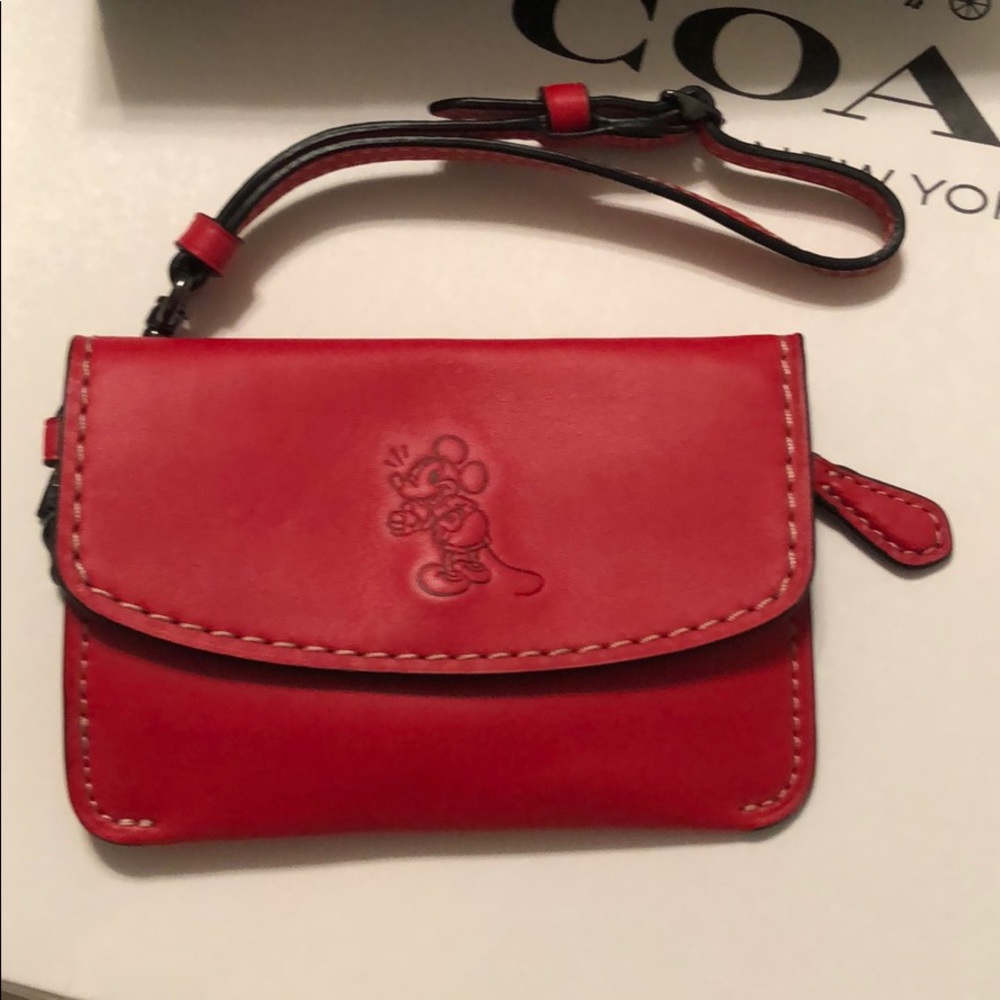 Brand New: Coach Mickey Envelope Key Purse, NWT
